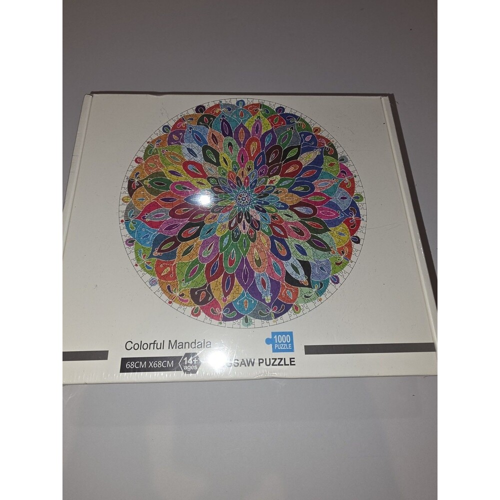 Colorful Mandala Round Jigsaw Puzzle 1000 Piece 68cm X 68cm Age 14+ New Sealed